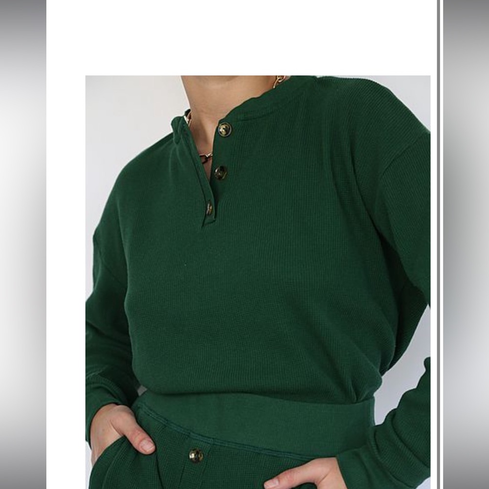 DONNI Thermal Henley Hunter NWT